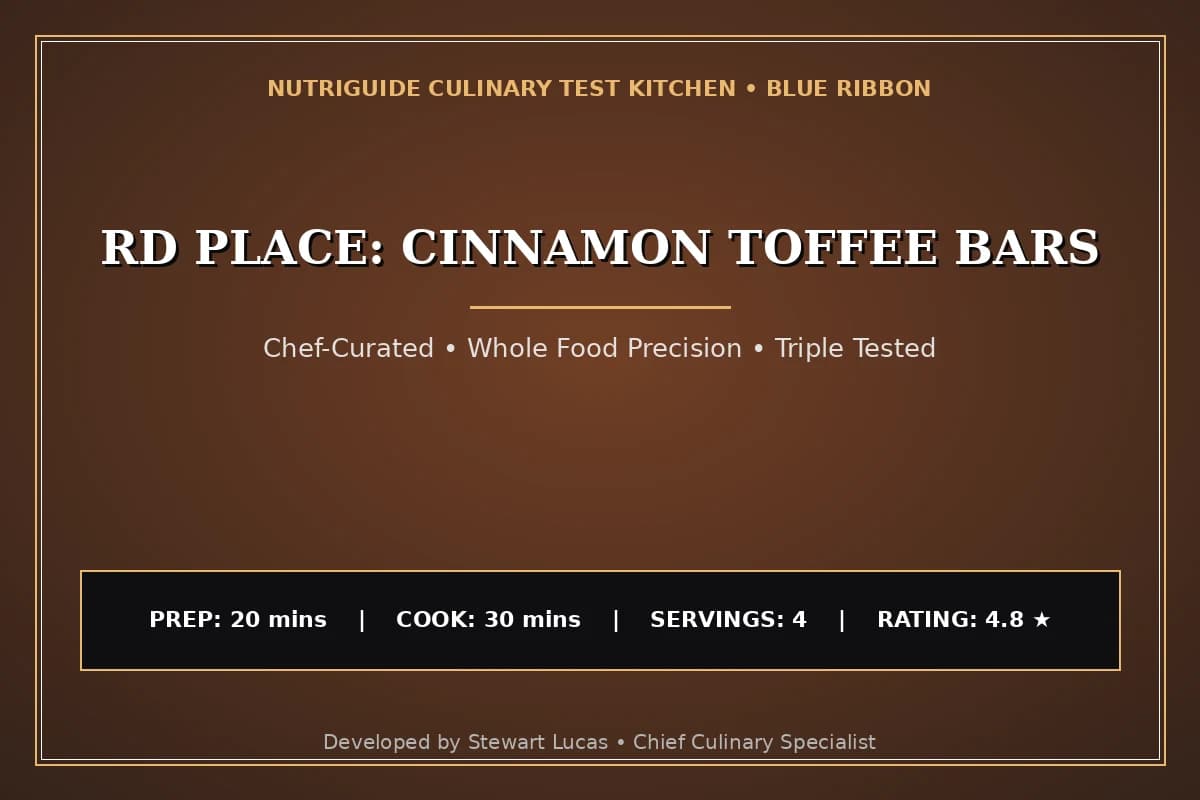 Rd Place: Cinnamon Toffee Bars