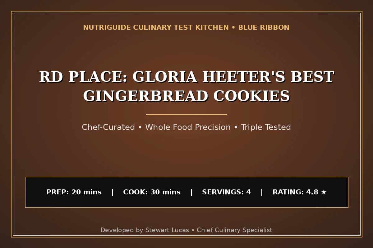 Rd Place: Gloria Heeter'S Best Gingerbread Cookies