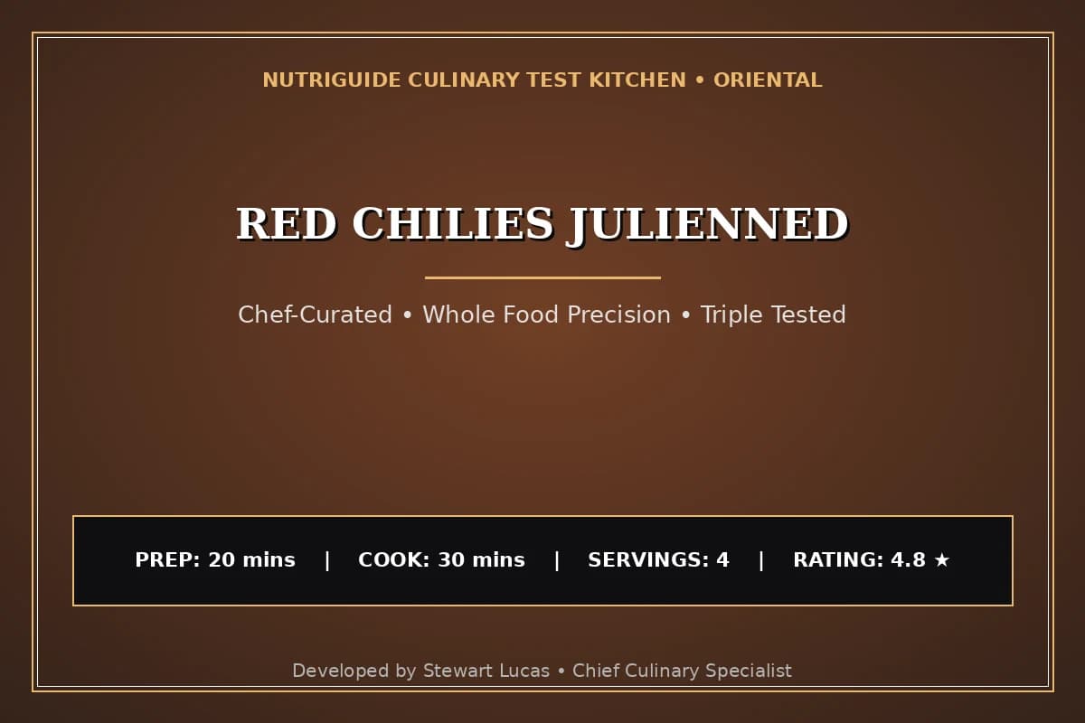 Red Chilies Julienned