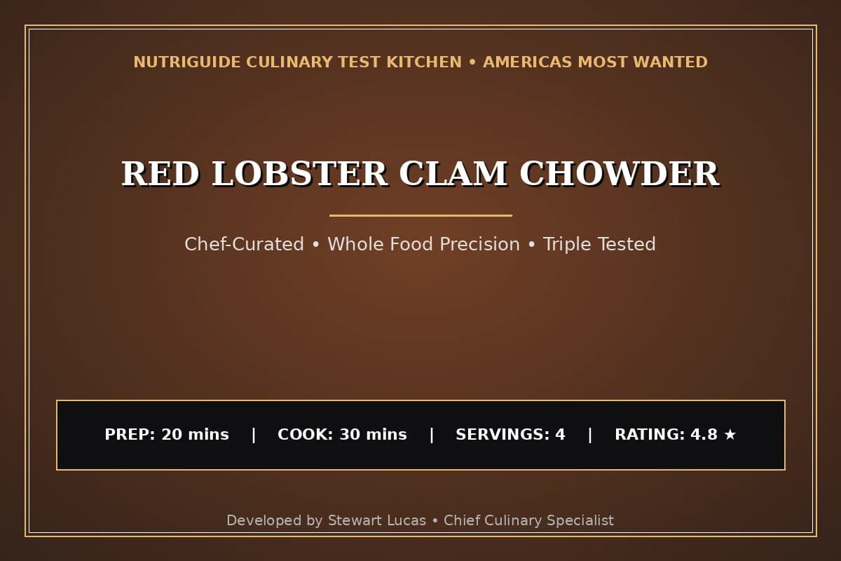 Red Lobster Clam Chowder