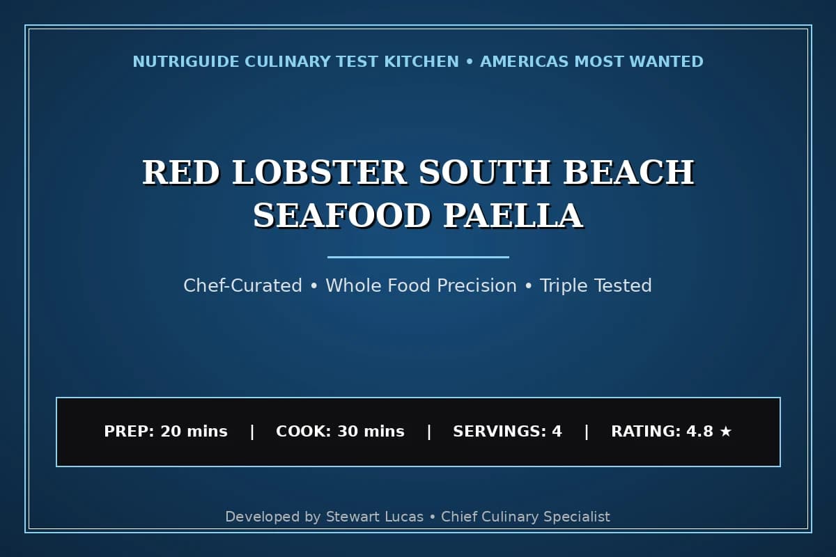 Red Lobster South Beach Seafood Paella