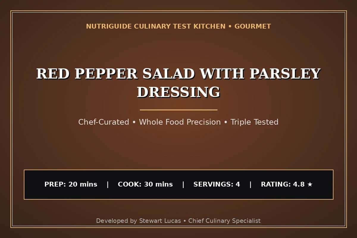 Red Pepper Salad With Parsley Dressing