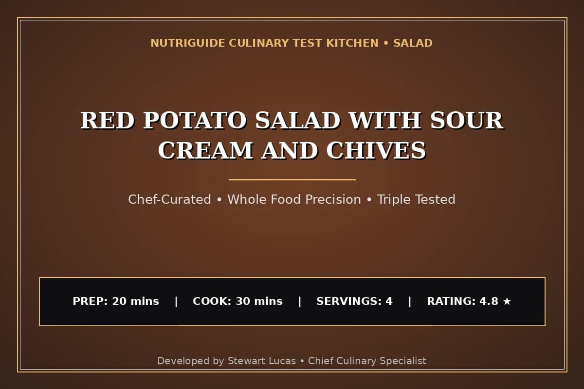 Red Potato Salad With Sour Cream And Chives