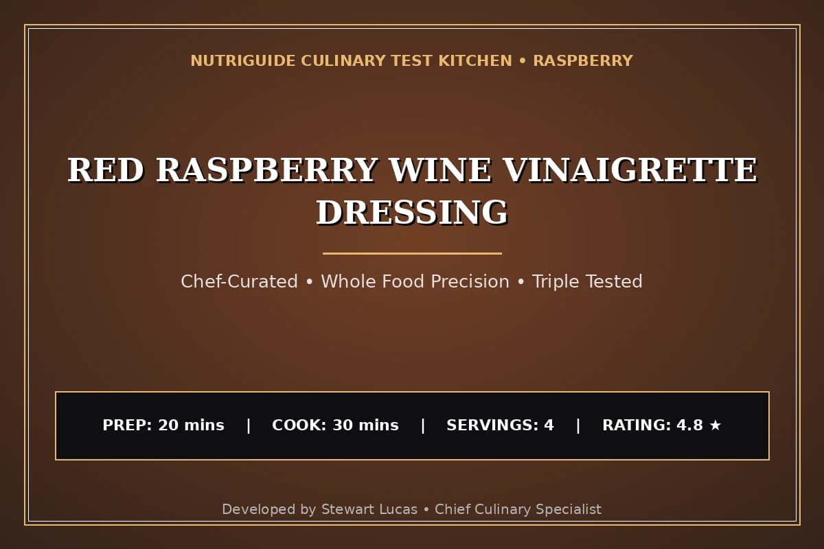Red Raspberry Wine Vinaigrette Dressing