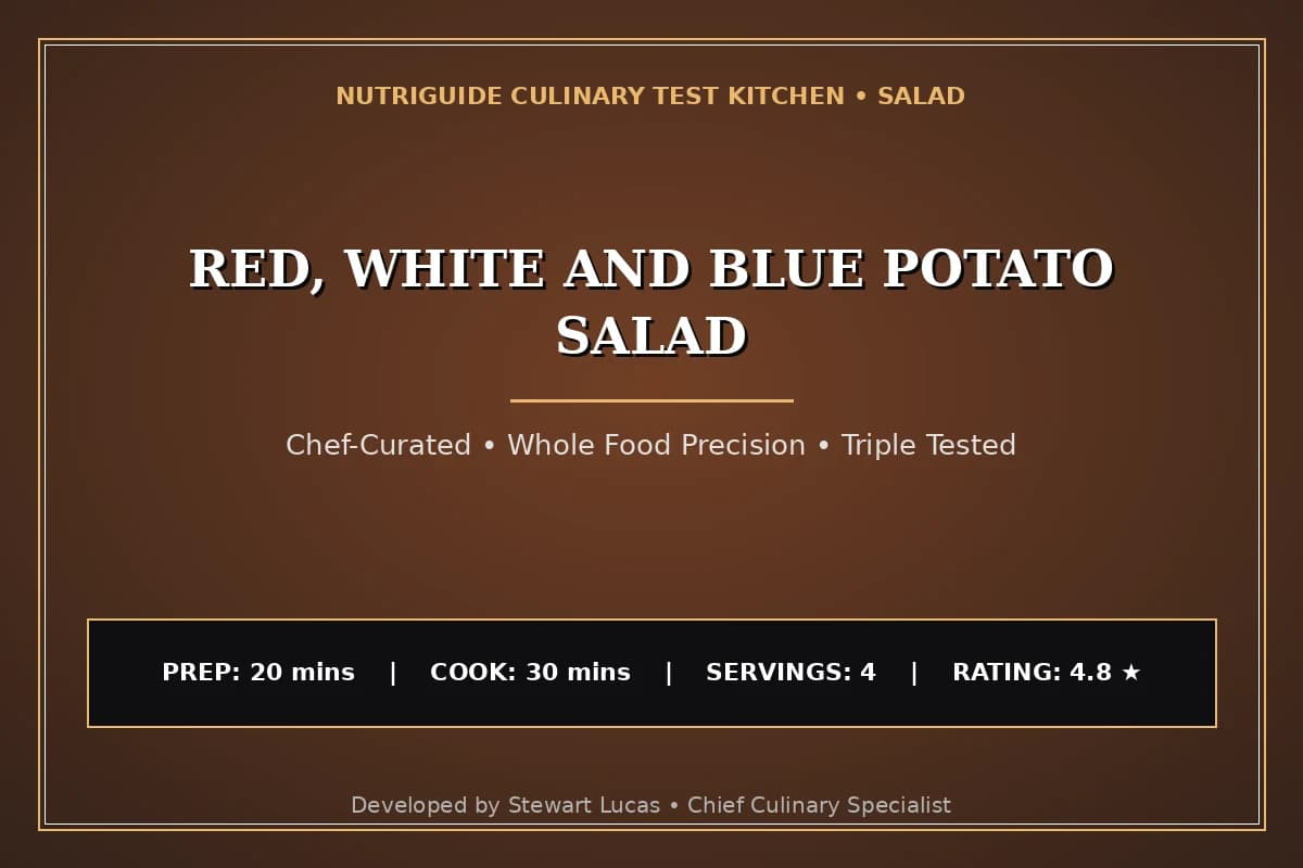 Red, White And Blue Potato Salad