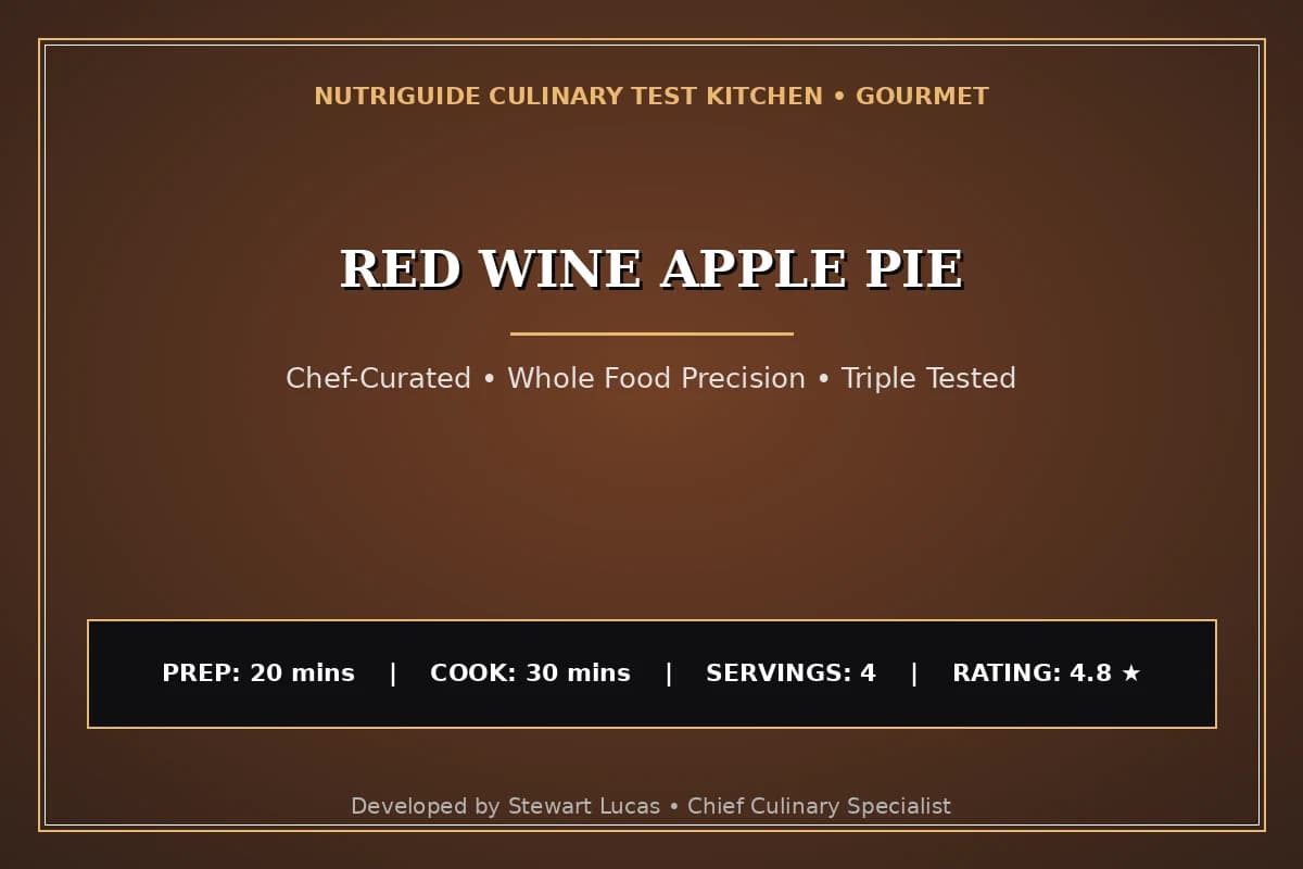 Red Wine Apple Pie