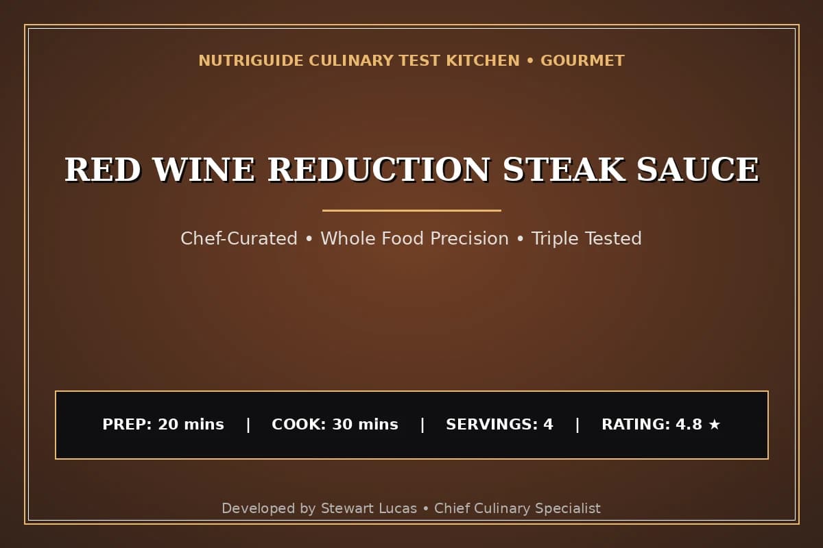 Red Wine Reduction Steak Sauce