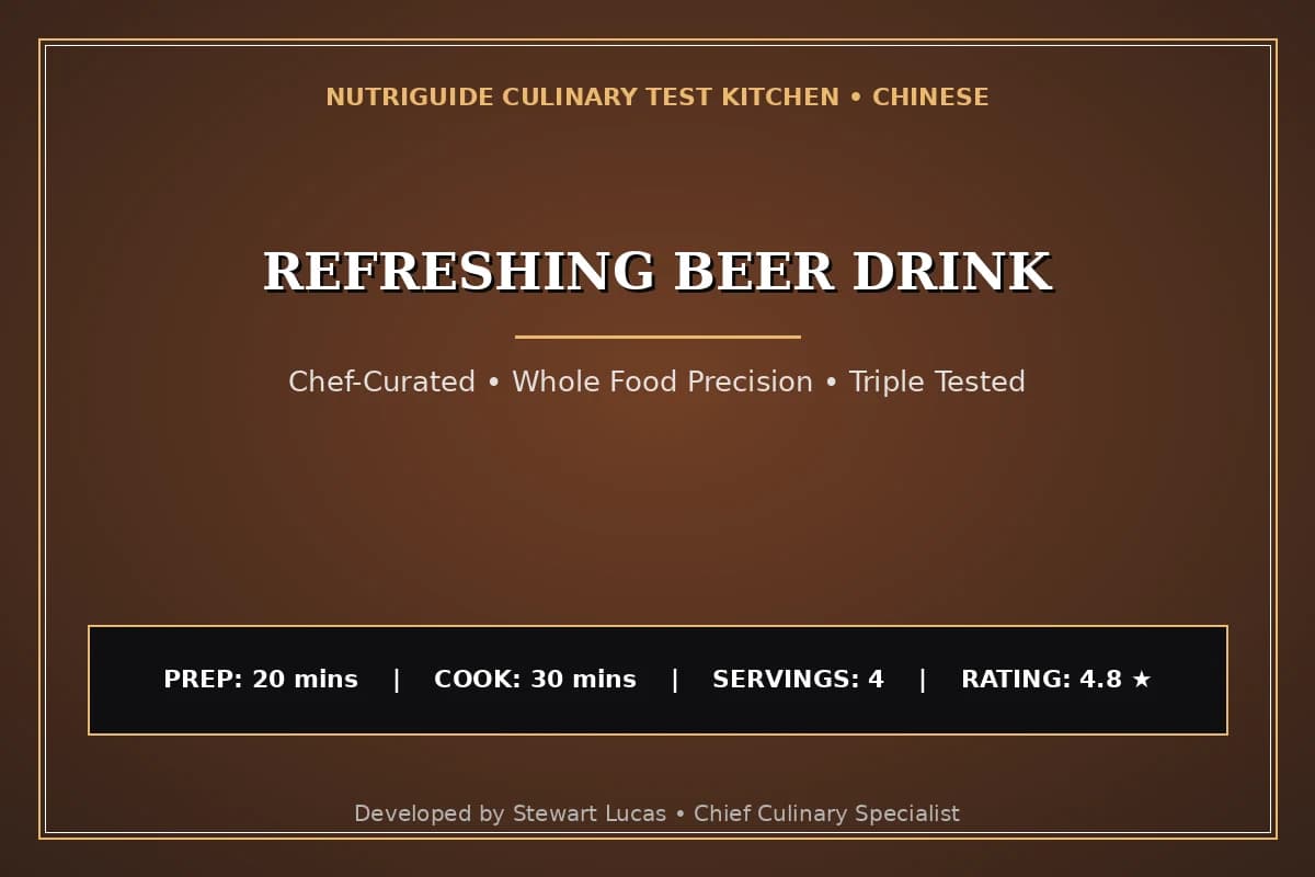 Refreshing Beer Drink