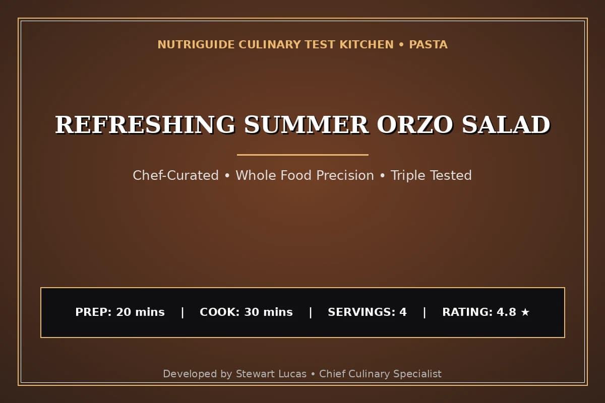 Refreshing Summer Orzo Salad