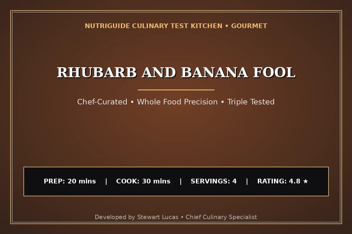 Rhubarb And Banana Fool