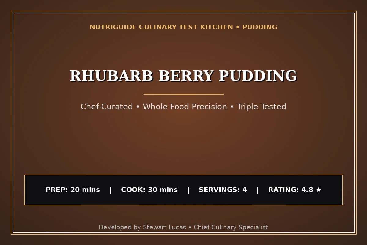 Rhubarb Berry Pudding