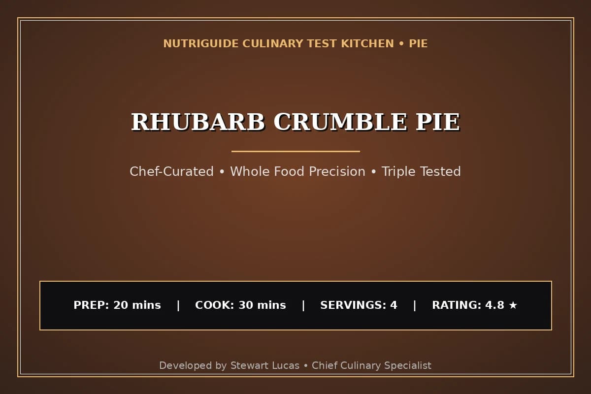 Rhubarb Crumble Pie