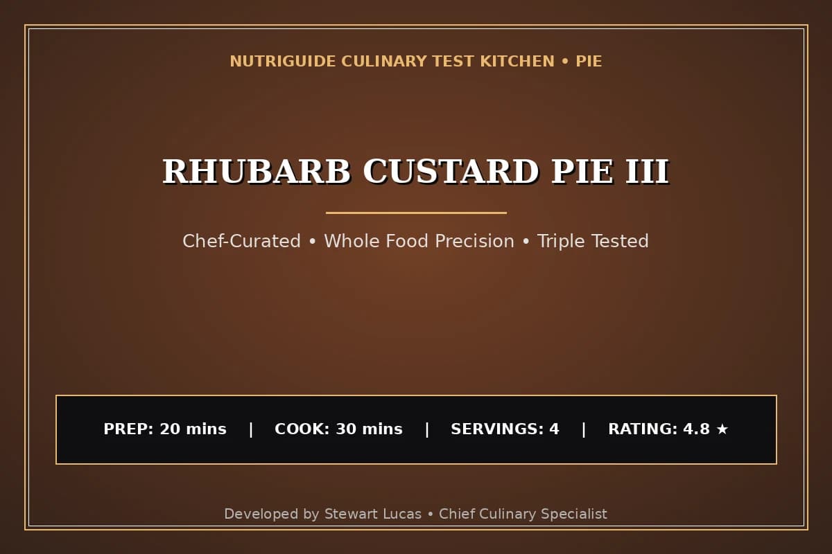 Rhubarb Custard Pie Iii