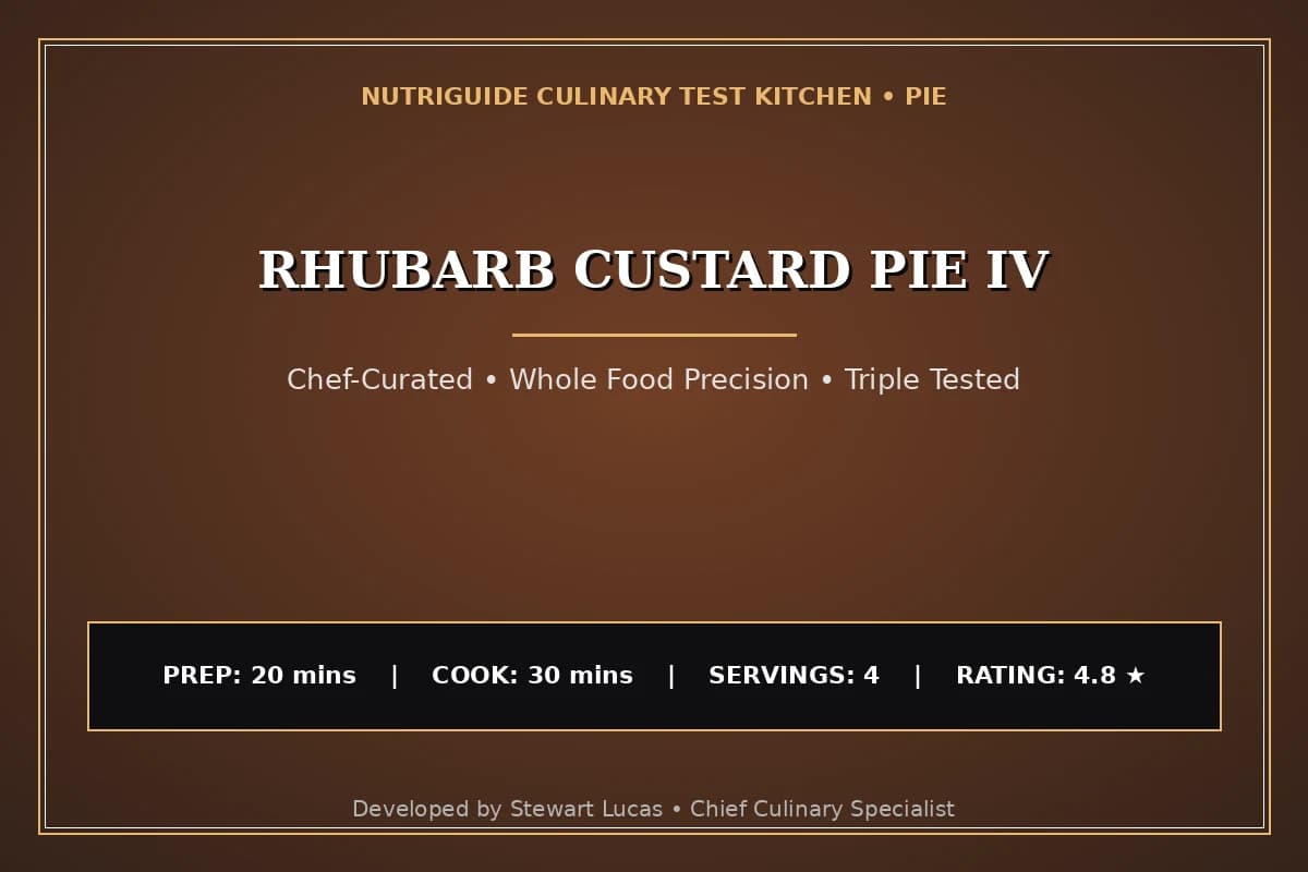 Rhubarb Custard Pie Iv