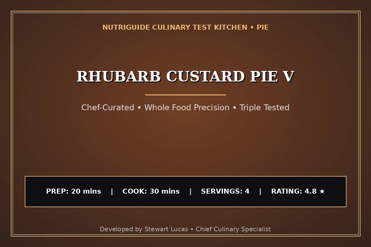 Rhubarb Custard Pie V