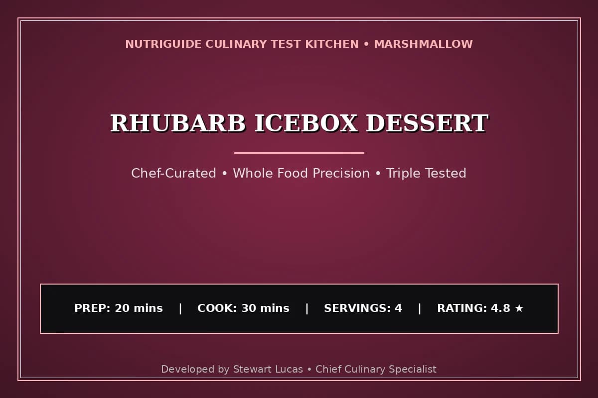 Rhubarb Icebox Dessert