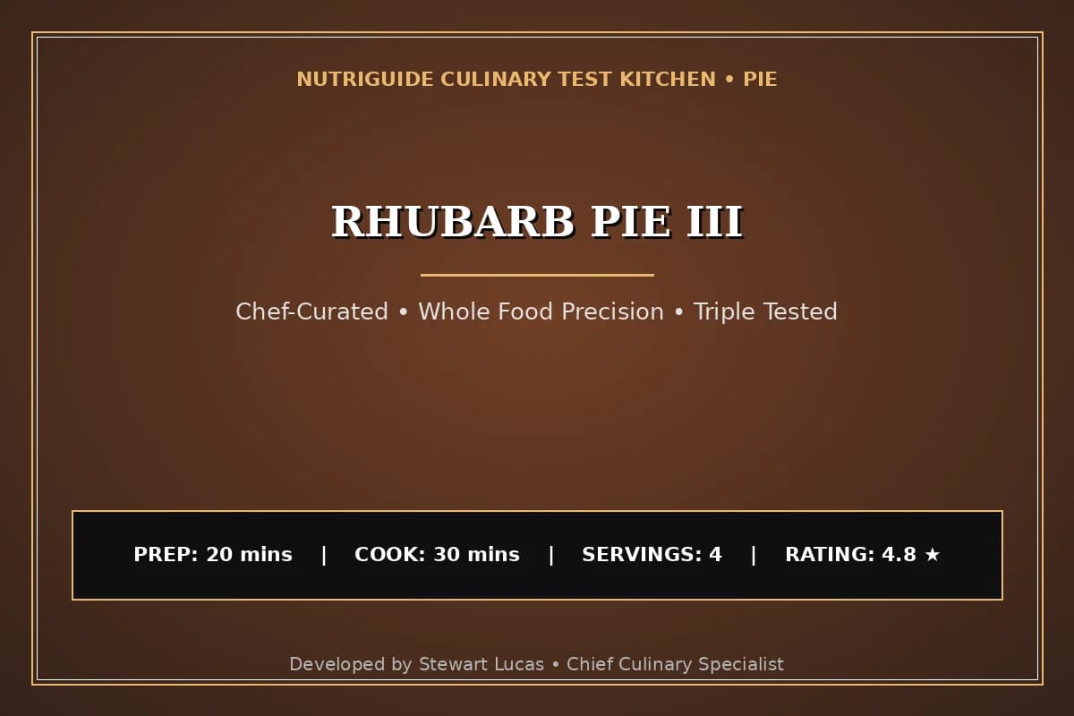 Rhubarb Pie Iii