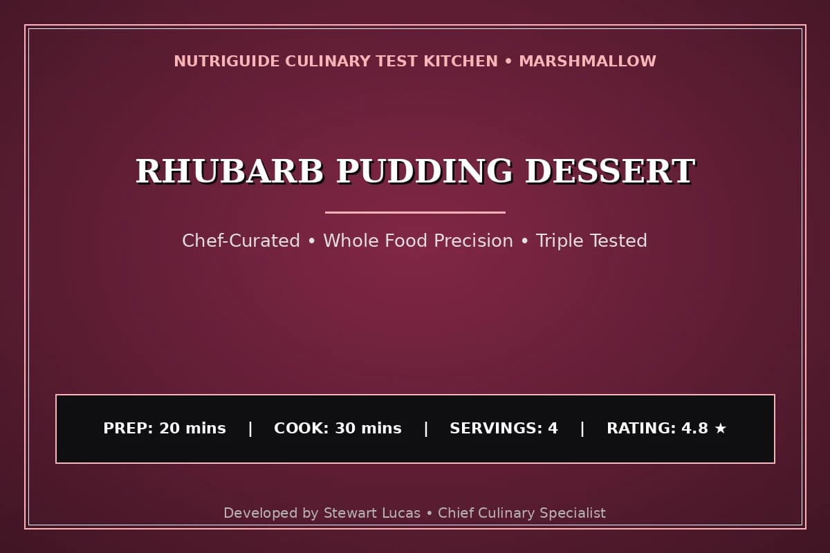Rhubarb Pudding Dessert