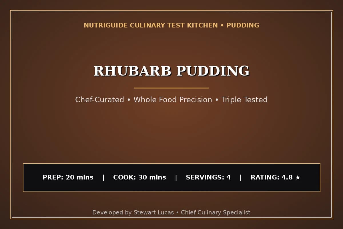 Rhubarb Pudding