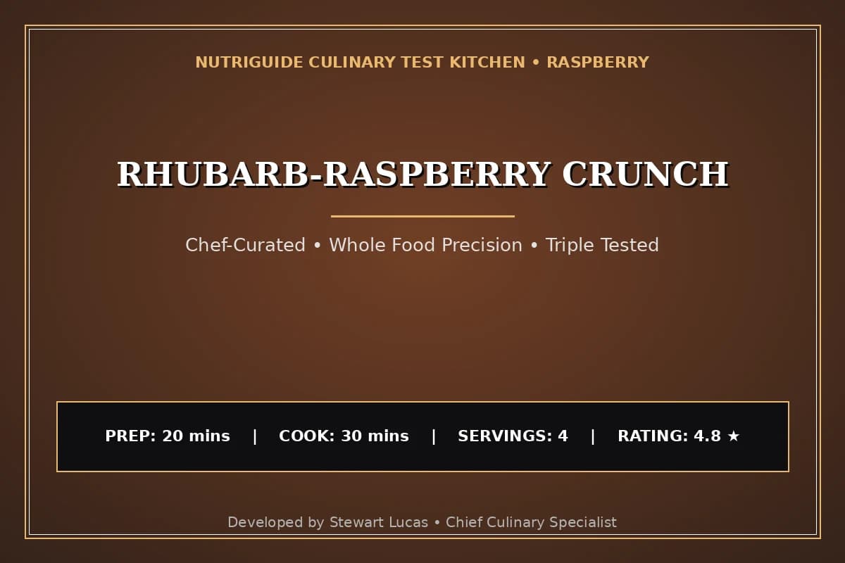 Rhubarb-Raspberry Crunch