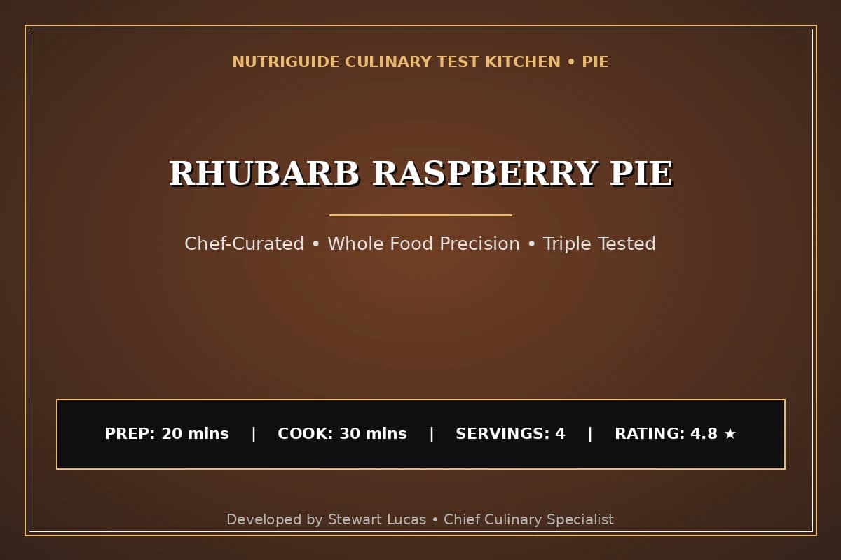 Rhubarb Raspberry Pie