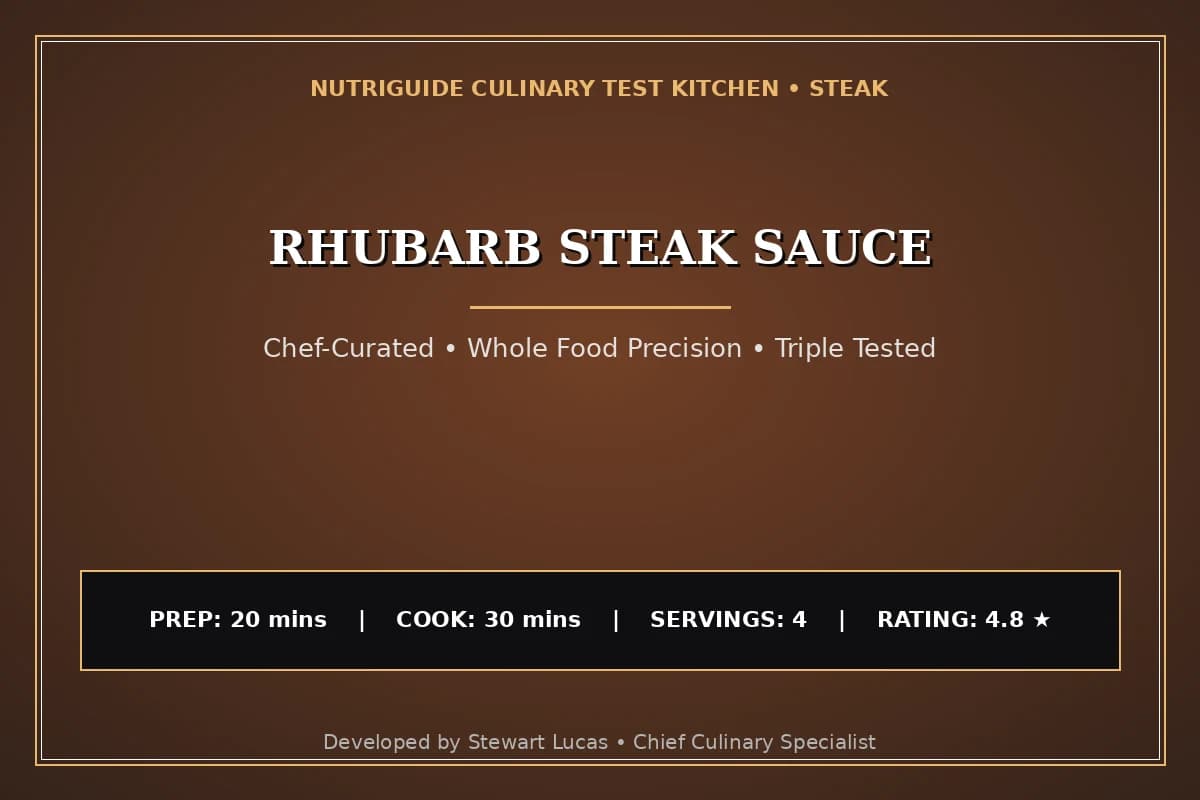 Rhubarb Steak Sauce