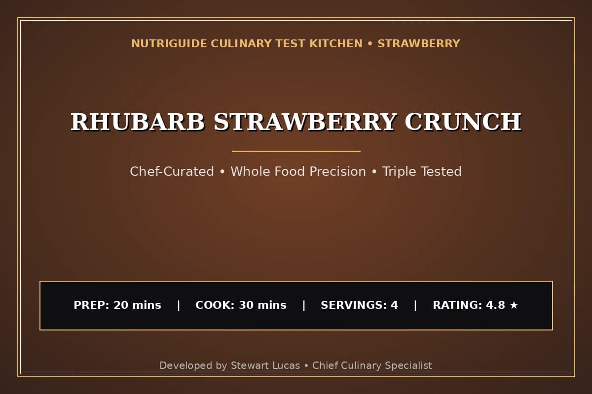Rhubarb Strawberry Crunch