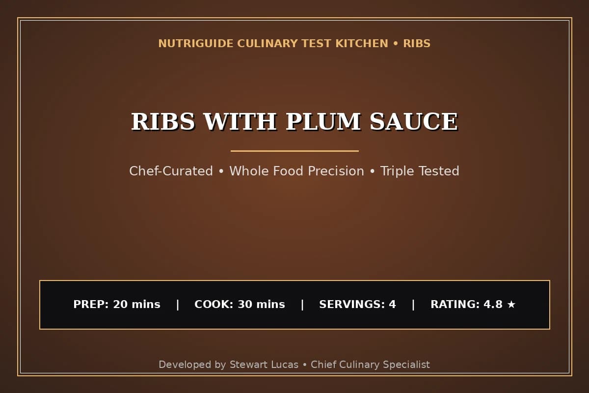 Ribs With Plum Sauce