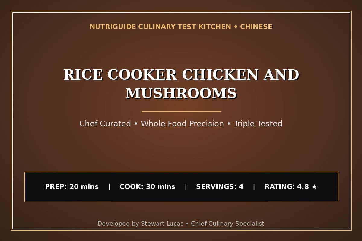 Rice Cooker Chicken And Mushrooms