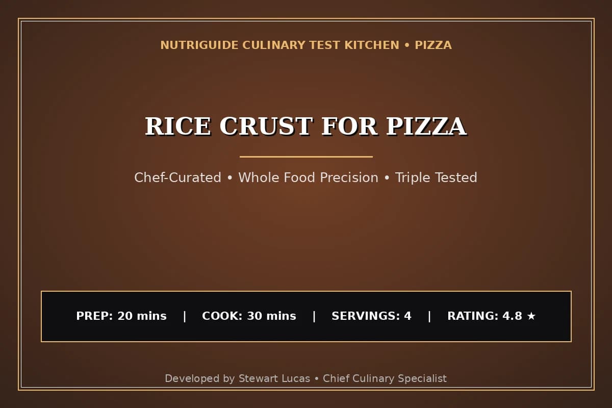 Rice Crust For Pizza