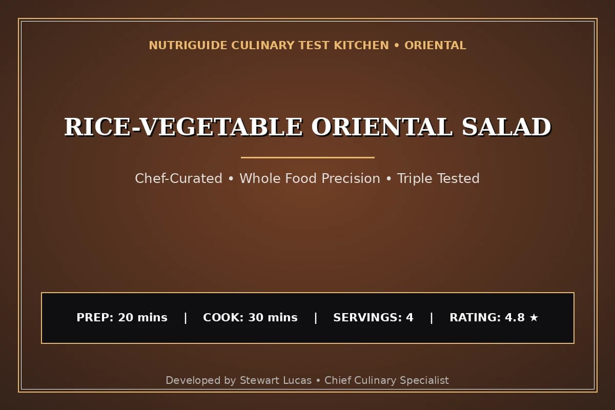Rice-Vegetable Oriental Salad