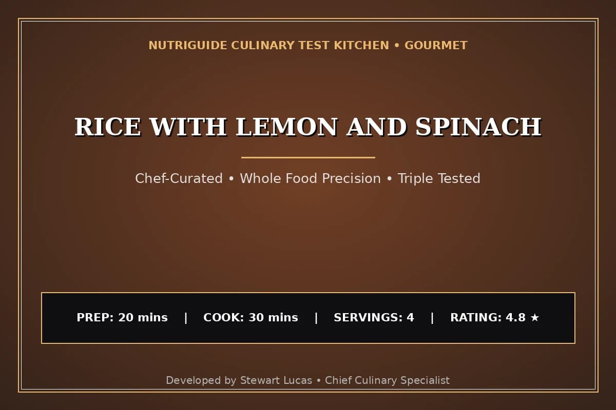 Rice With Lemon And Spinach