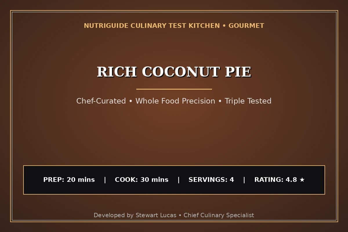 Rich Coconut Pie