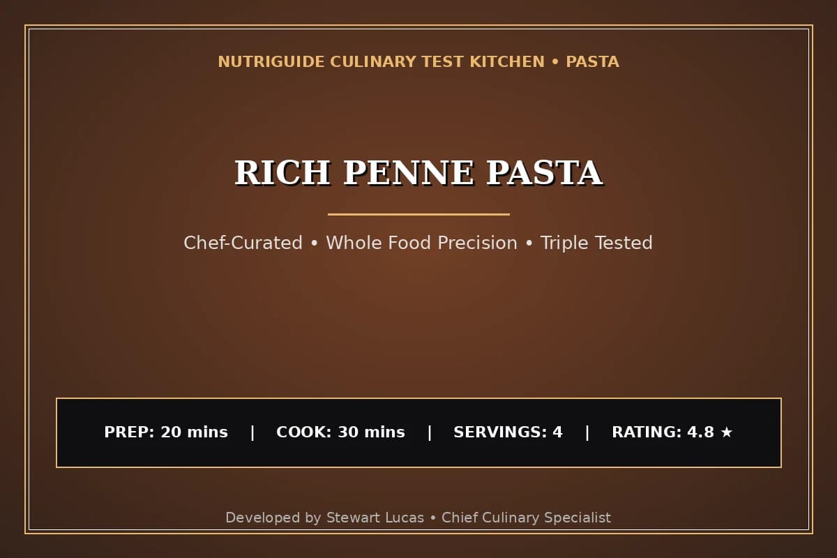 Rich Penne Pasta