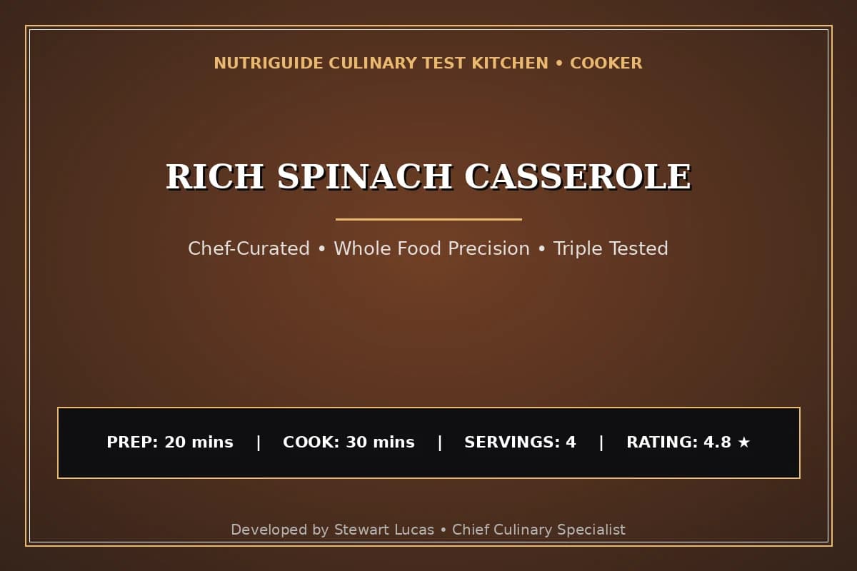 Rich Spinach Casserole
