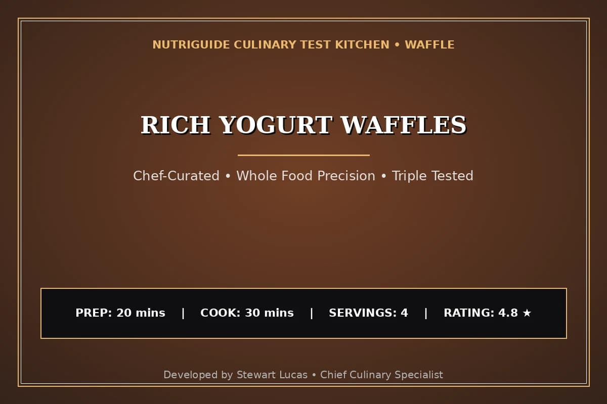 Rich Yogurt Waffles