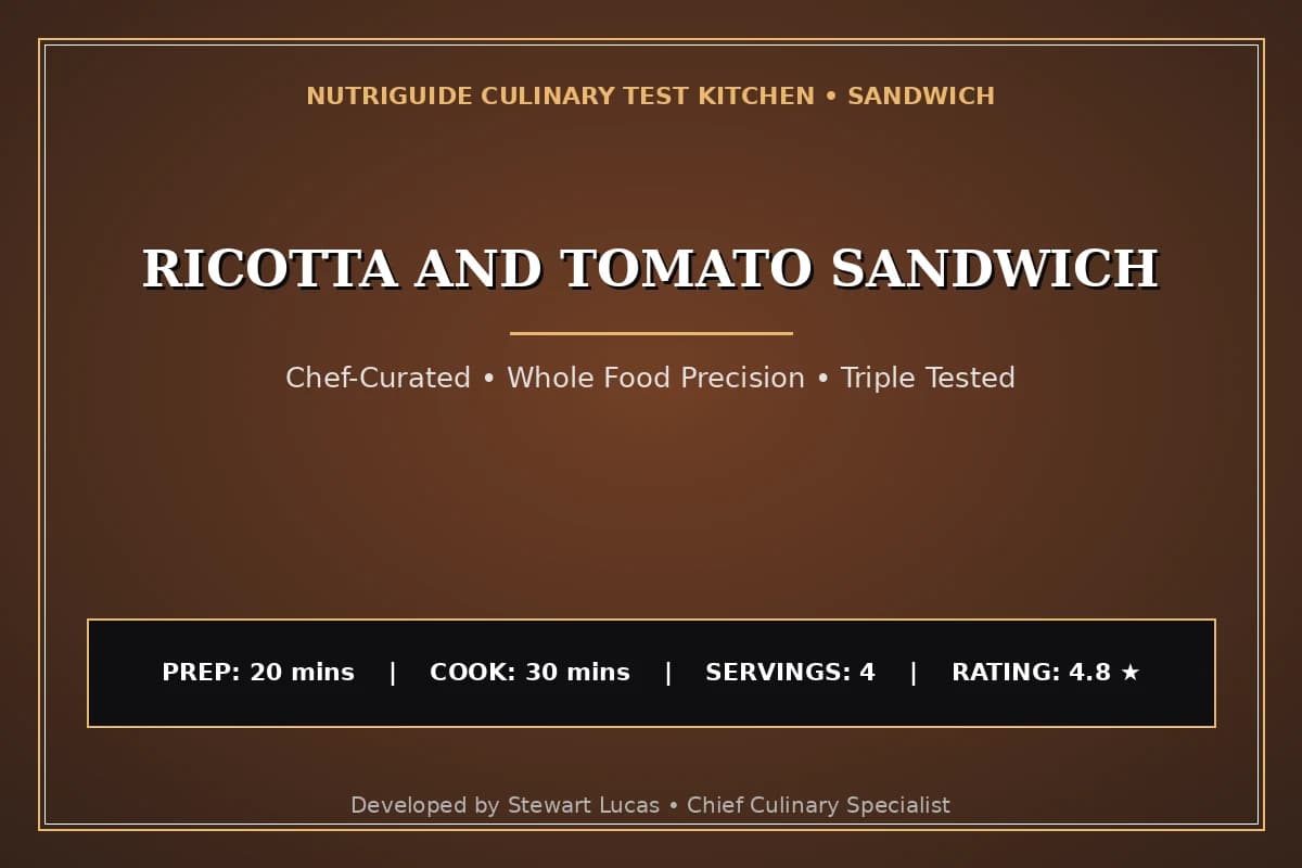 Ricotta And Tomato Sandwich
