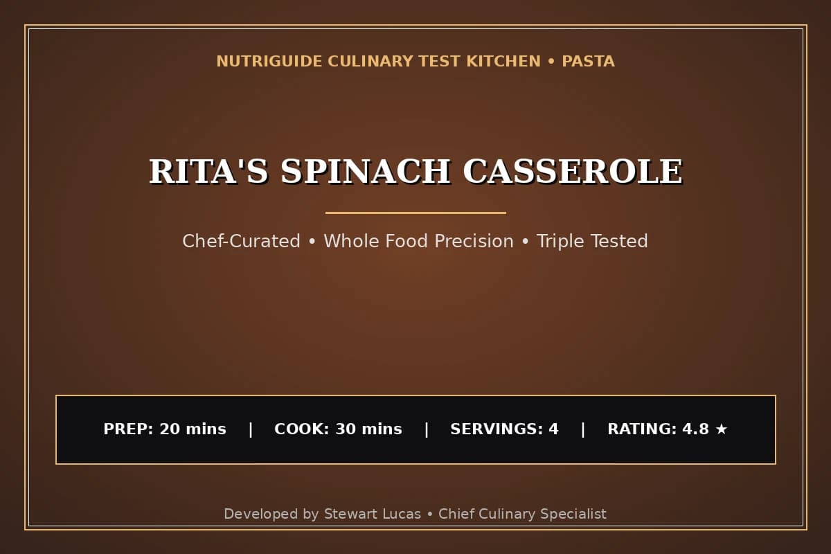Rita'S Spinach Casserole