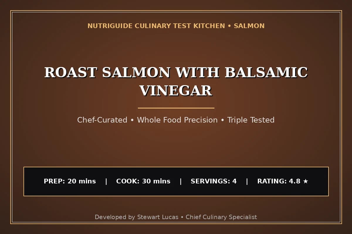 Roast Salmon With Balsamic Vinegar