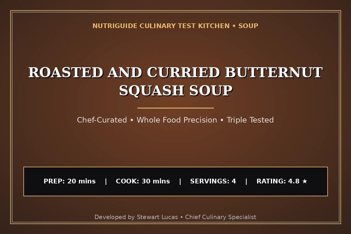 Roasted And Curried Butternut Squash Soup