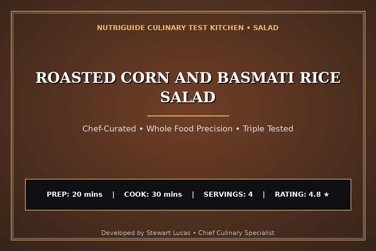 Roasted Corn And Basmati Rice Salad