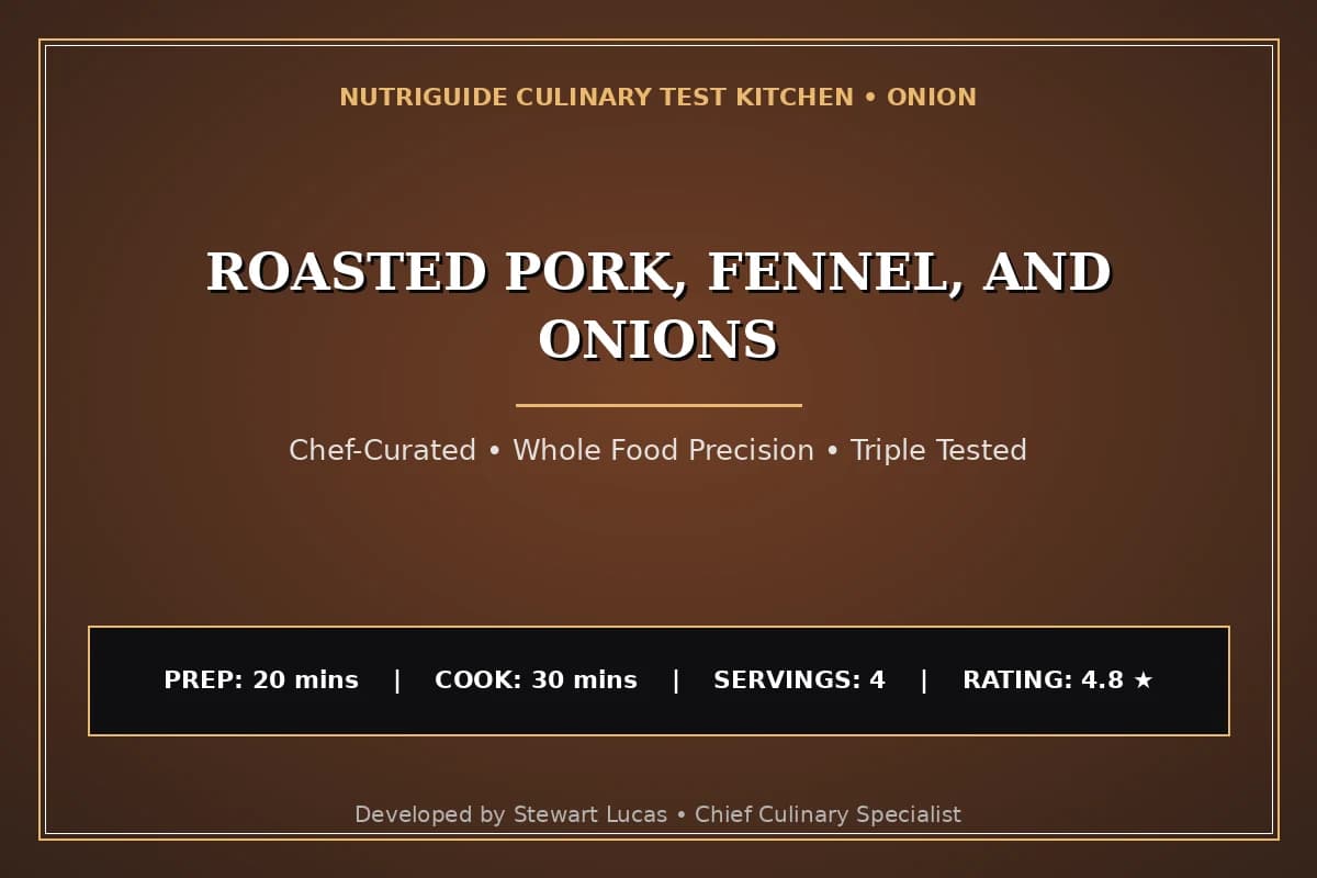 Roasted Pork, Fennel, And Onions