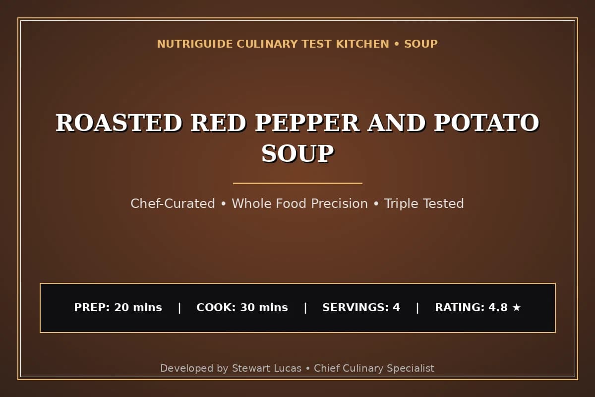 Roasted Red Pepper And Potato Soup
