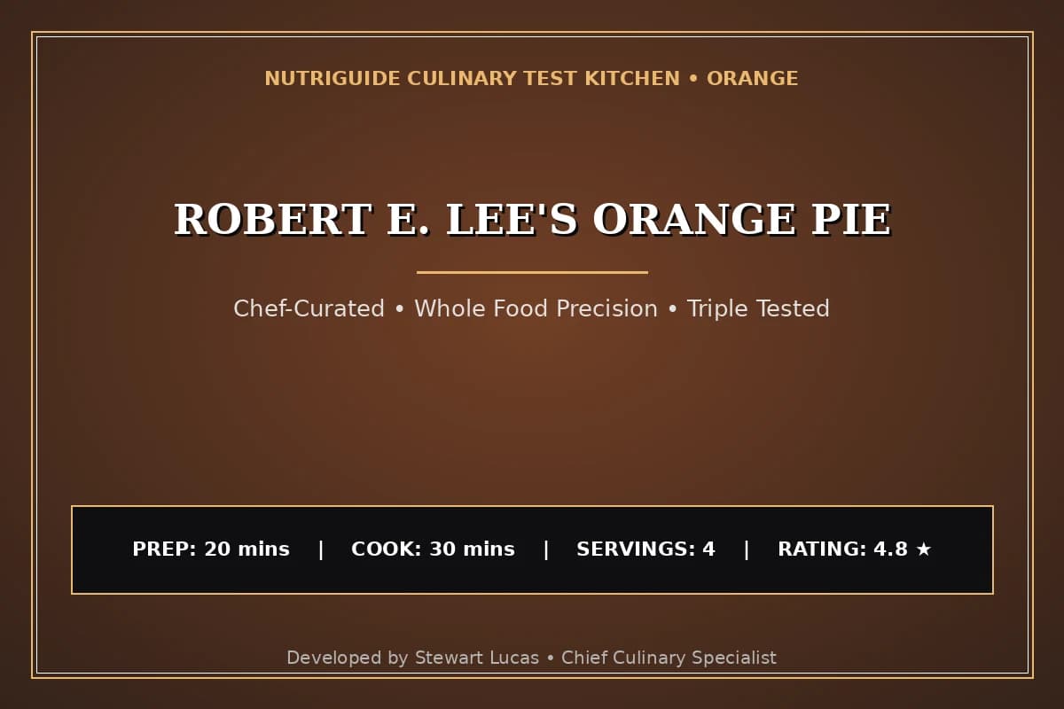 Robert E. Lee'S Orange Pie