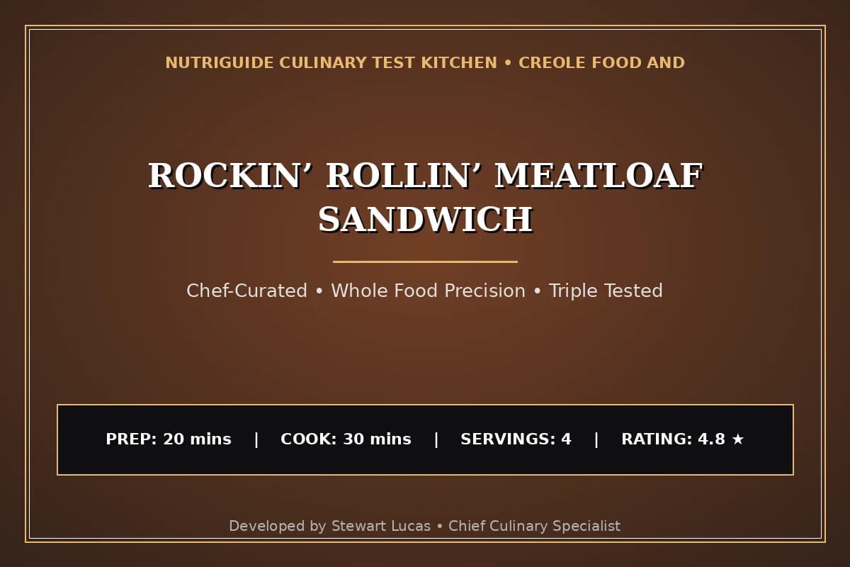 Rockin’ Rollin’ Meatloaf Sandwich