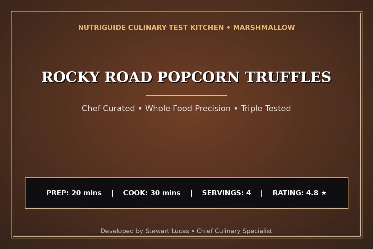 Rocky Road Popcorn Truffles