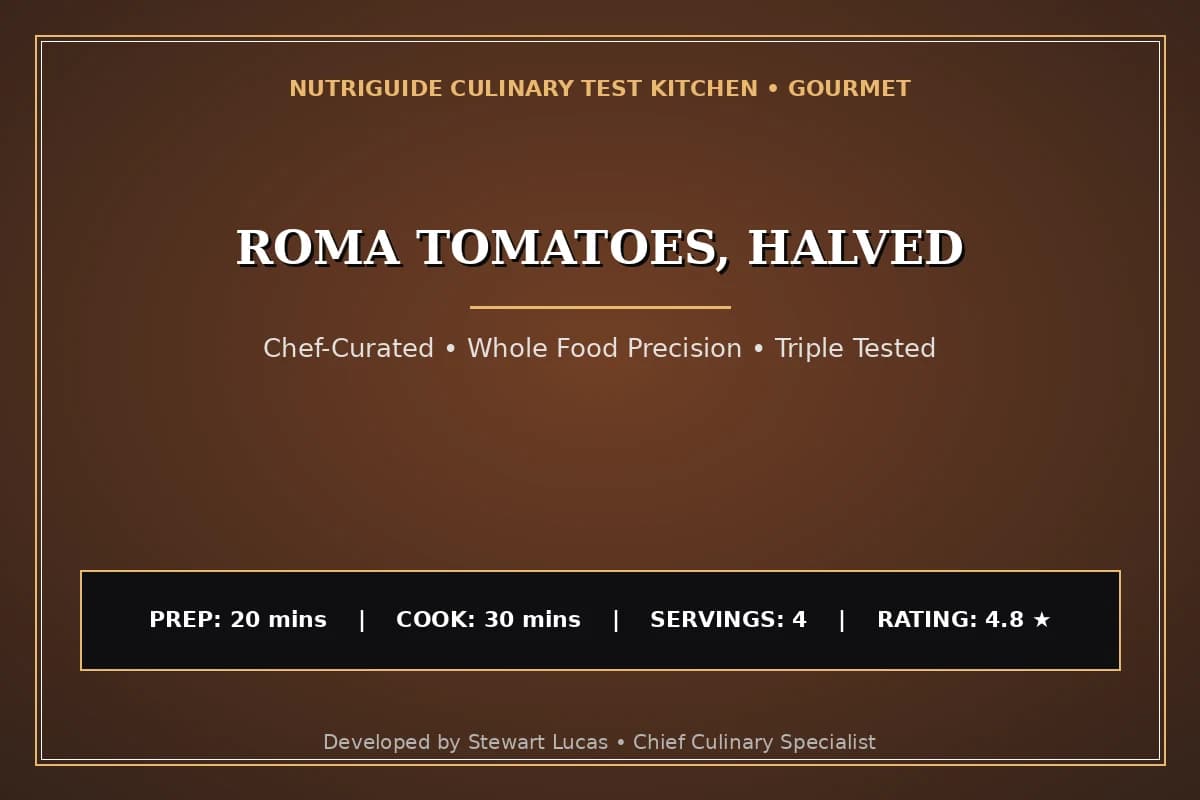 Roma Tomatoes, Halved