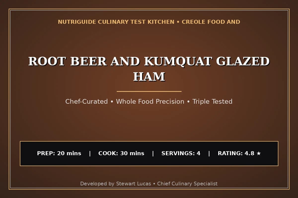 Root Beer And Kumquat Glazed Ham