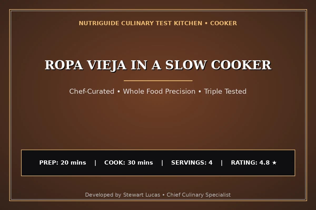 Ropa Vieja In A Slow Cooker