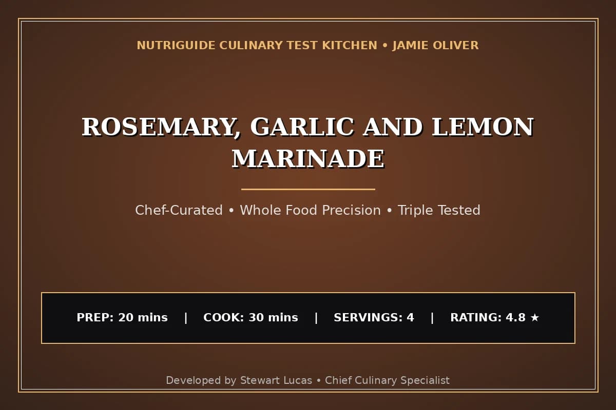 Rosemary, Garlic And Lemon Marinade